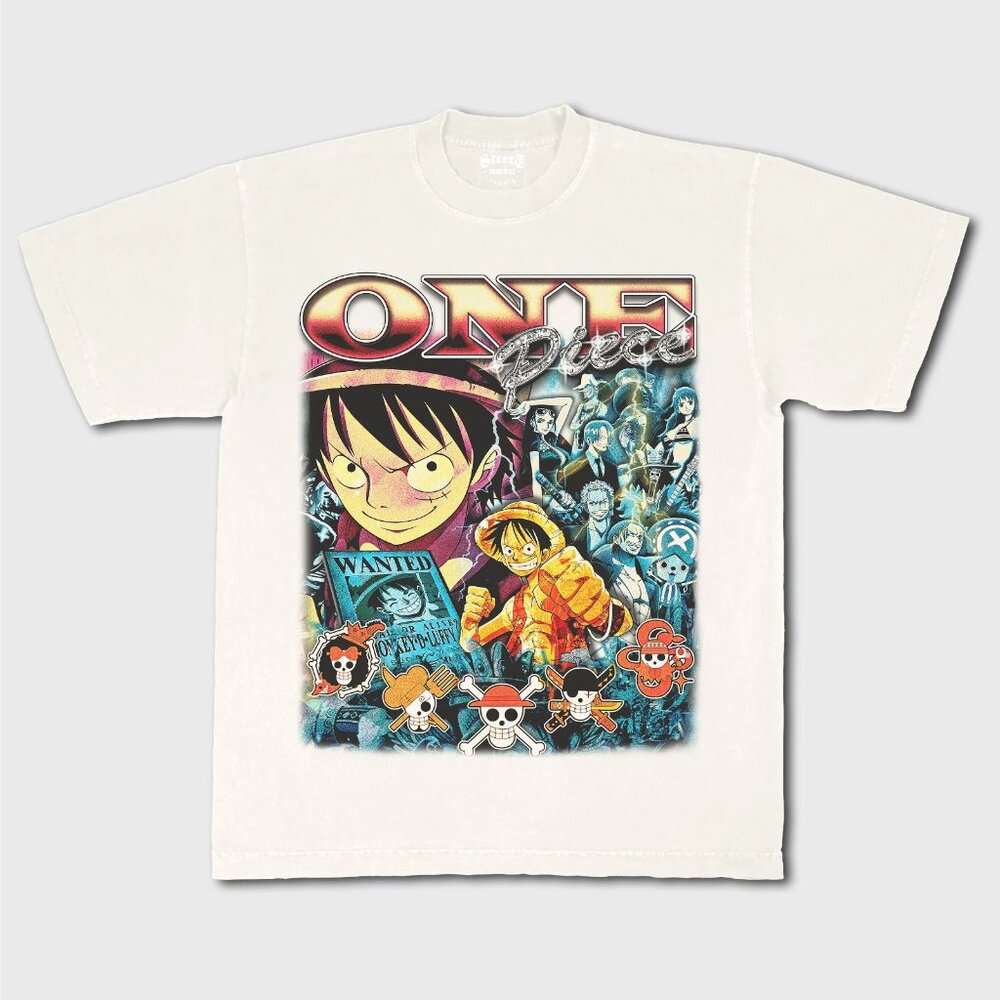 Street Market Supply ONEPIECE Tee – Vintage White – Size Medium – New